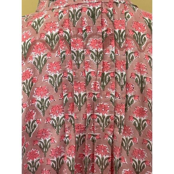 Mod's Mahal top, pink/gray, global inspired, bohemian, hippie, cottagecore - Picture 5 of 6